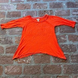 Mossimo Supply Co. XS bright red/orange soft red long sleeved shirt